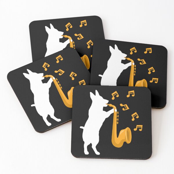 Item preview, Dog playing Jazz saxophone Funny Design For mom and sister designed and sold by yssnyd.