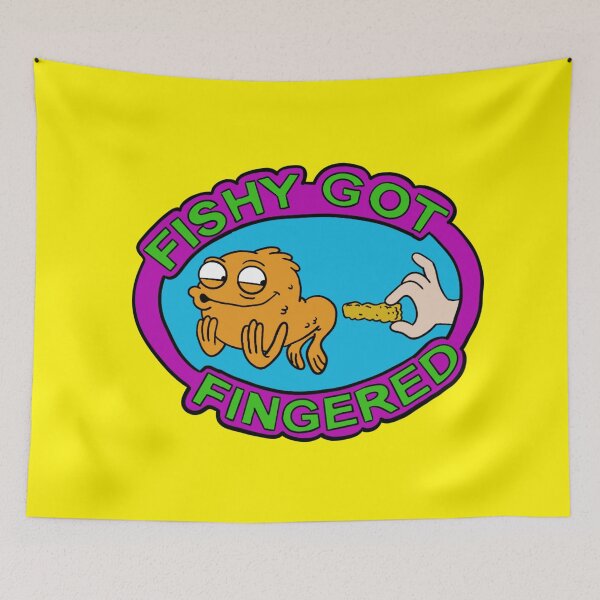 Item preview, Fishy Got Fingered designed and sold by The Cosmic Turtle.