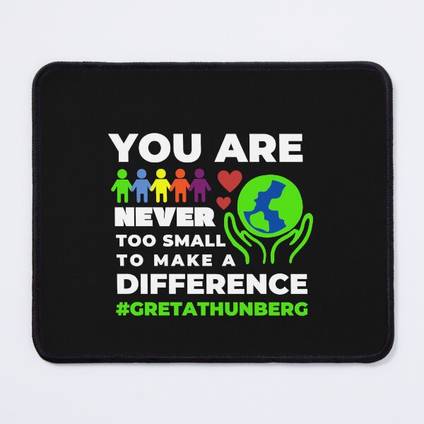 Item preview, Never Too Small Shirt Planet Earth Vegan Greta Climate Change Shirt SOS Help Climate Strike Shirt Nature Future Natural Environment Cute Funny Gift Idea designed and sold by EpsilonEridani.