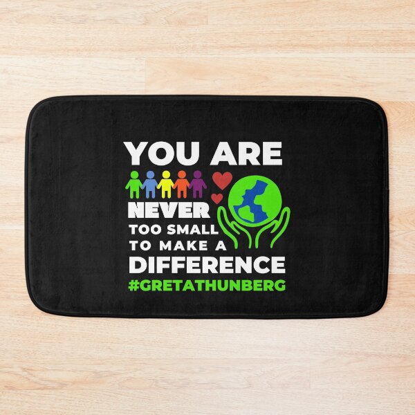 Item preview, Never Too Small Shirt Planet Earth Vegan Greta Climate Change Shirt SOS Help Climate Strike Shirt Nature Future Natural Environment Cute Funny Gift Idea designed and sold by EpsilonEridani.