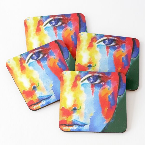 Item preview, Woman Art Portrait Painting - Invisible Words designed and sold by Helenka.