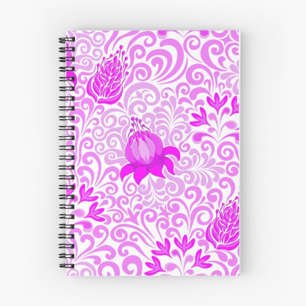 Item preview, Purple and pink flowers on white background.   designed and sold by anderson26.