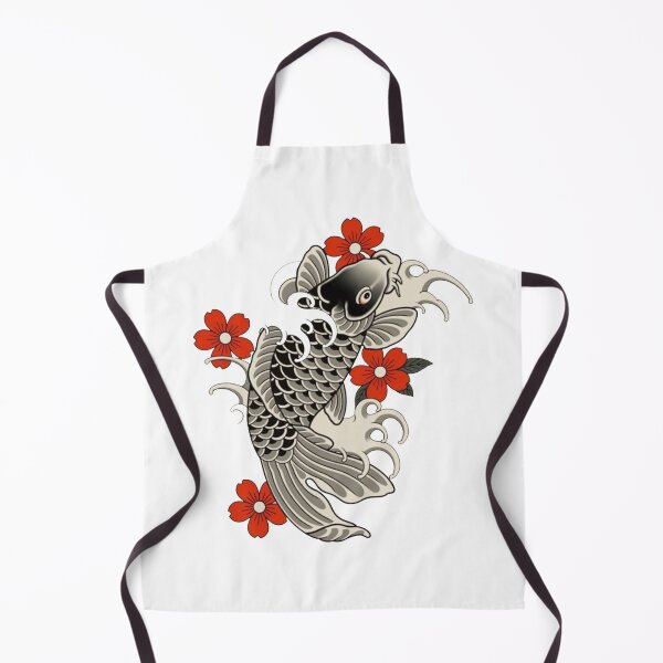 Aperçu de l'œuvre id6 Technique d'art japonais et chinois Koi Sakura Design et Tatto Amazing Fish créée et vendue par bcbutika.