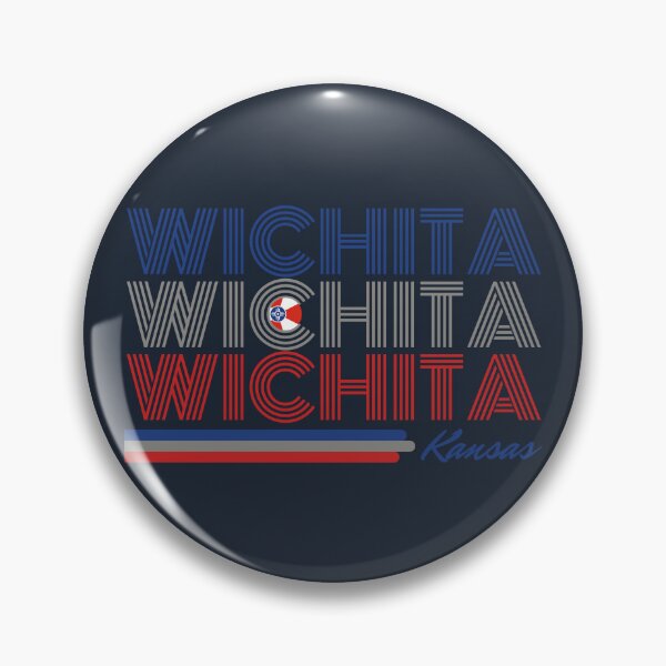 Item preview, Wichita, Kansas Flag - Retro Linework designed and sold by AK Design Co..
