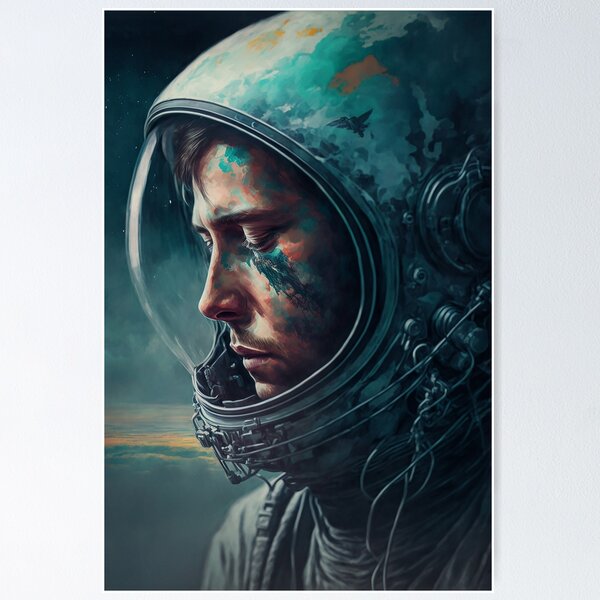 Item preview, Sad Astronaut Orbiting Earth designed and sold by TortillaChief.
