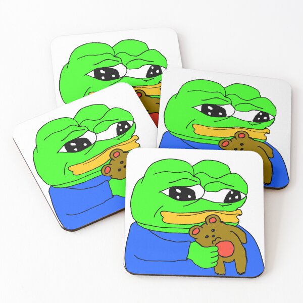 Item preview, Pepe With Teddy Bear designed and sold by TheMemesLord.