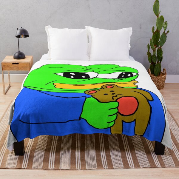 Item preview, Pepe With Teddy Bear designed and sold by TheMemesLord.