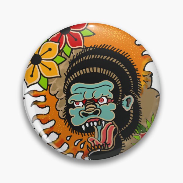 Item preview, Tattoo oldskool gorilla  designed and sold by FIRSTINK.