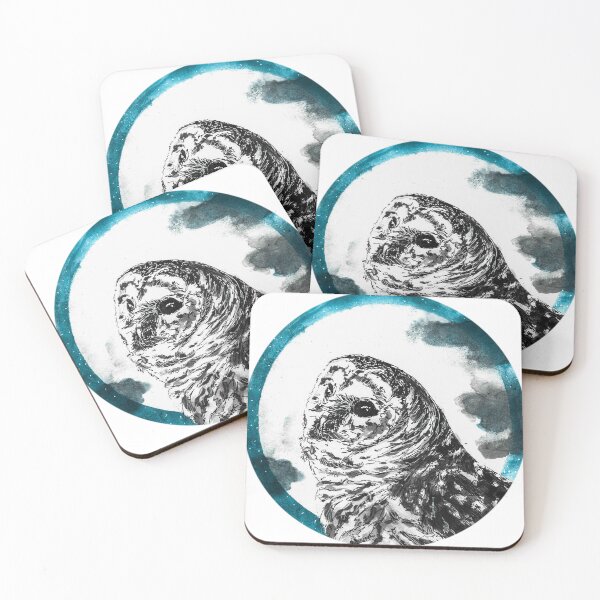 Item preview, Barred Owl against moon designed and sold by howdoyouduke.