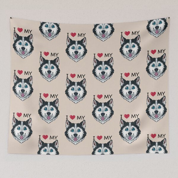 Item preview, I Love My Husky designed and sold by BMAB2003.
