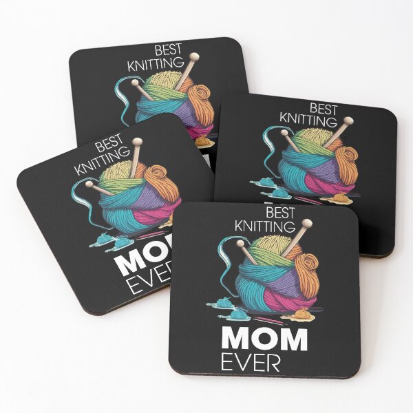 Item preview, Best Knitting Mom Ever white designed and sold by vectrus.