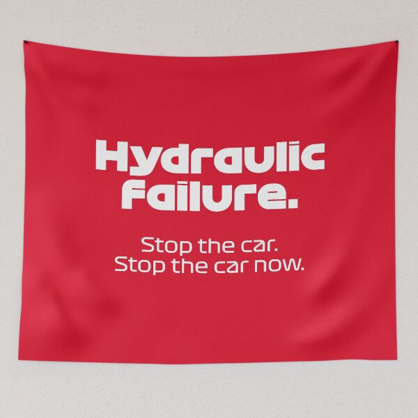 Item preview, ZHO. Hydraulic Failure - Best Team Radio Mexican GP 2022 (Red BG) designed and sold by FilipeFerreira.