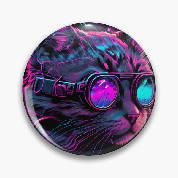Item preview, Cool Neon Cat Portrait Drawing designed and sold by Mitch-Angelo.