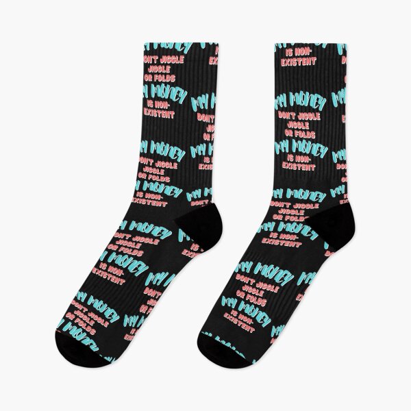 Item preview, My money don't jiggle jiggle my money is non-existent, Retro, vintage, poor joke, funny, Boho, Groovy Text designed and sold by Yulacreative.