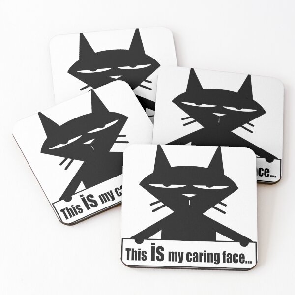 Item preview, Cynical black cat holding a sign designed and sold by GreaserGamer.