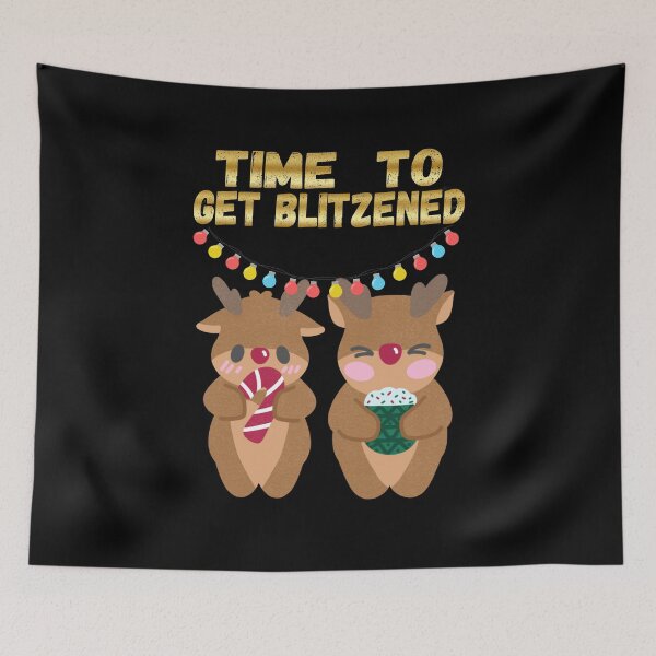 Item preview, Time to get blitzened Reindeer christmas designed and sold by DivineLiveShop.