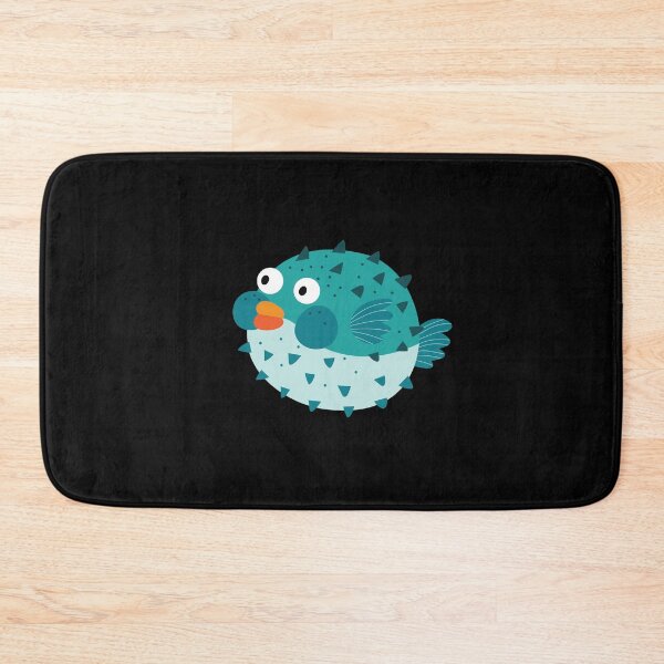 Item preview, Puffer Fish /Blowfish Cartoon Illustration designed and sold by PrintPortal.