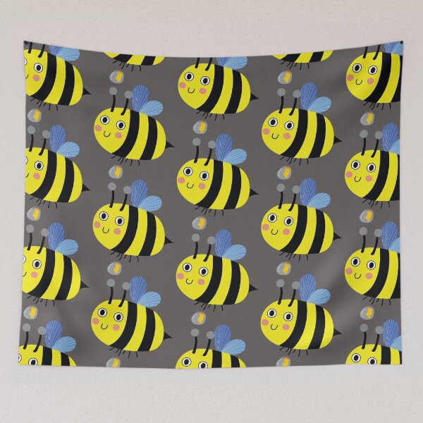 Item preview, Bumble Bee Cartoon Illustration designed and sold by PrintPortal.