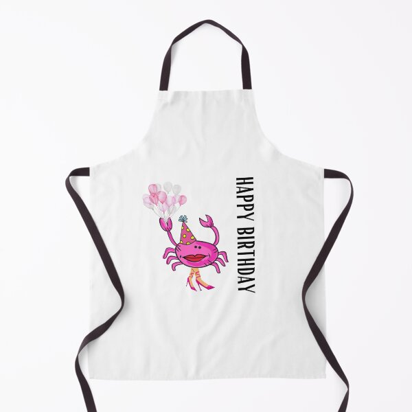 Item preview, HAPPY BIRTHDAY #2 FUNNY PINK CRAB PINK SHOES PARTY HAT BALLOONS designed and sold by EllieMonroe.