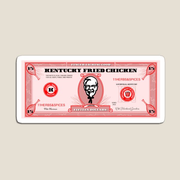 Item preview, KFC Dollar Bill designed and sold by k8-doodles.