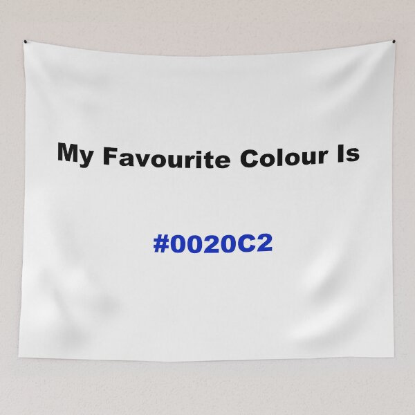 Item preview, My Favourite Colour Is #0020C2 designed and sold by kiippers.