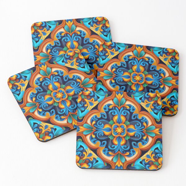 Item preview, Bright Latin Pattern Digital Painting designed and sold by CodeAndColors.