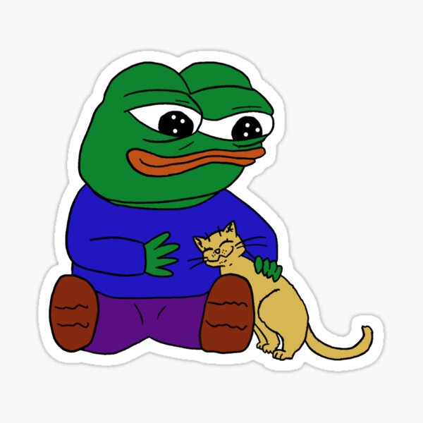 Item preview, Pepe With Cat designed and sold by TheMemesLord.