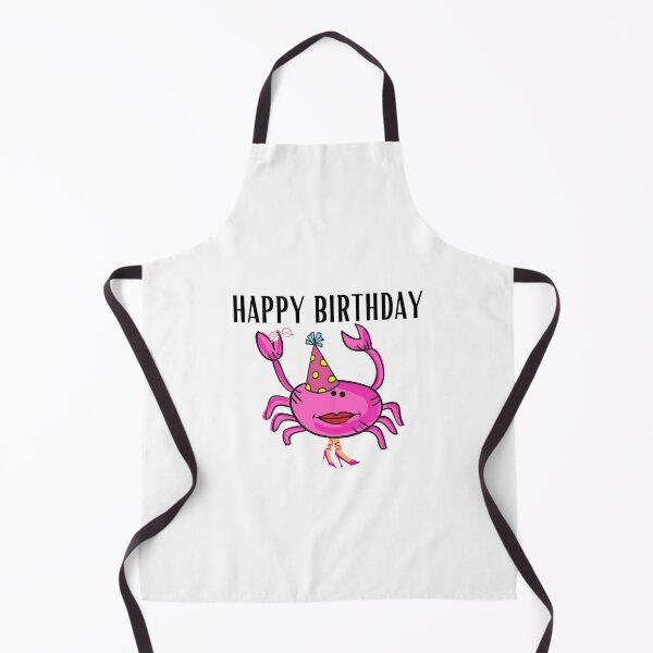 Item preview, HAPPY BIRTHDAY #4 FUNNY PINK CRAB PINK SHOES PARTY HAT SUNGLASSES designed and sold by EllieMonroe.