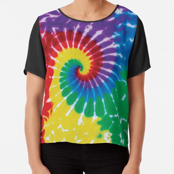 Black Rainbow Spiral Tie Dye T-Shirt