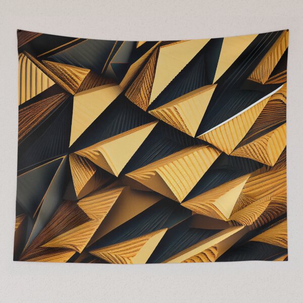 Aperçu de l'œuvre Coarse Angular Modern Pattern Digital Painting créée et vendue par CodeAndColors.
