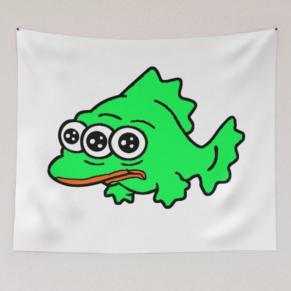 Item preview, Radioactive Pepe Fish designed and sold by TheMemesLord.