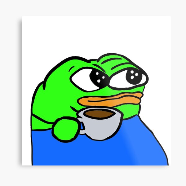 Pepega Funny Stream Emote' Poster, picture, metal print, paint by Husti