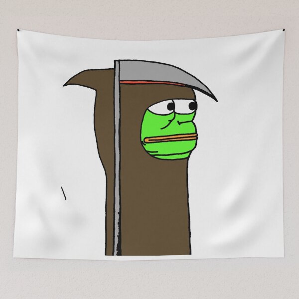 Item preview, Grim Reaper Pepe designed and sold by TheMemesLord.