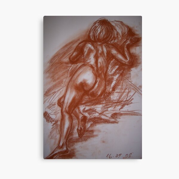 Lying Woman Canvas Print