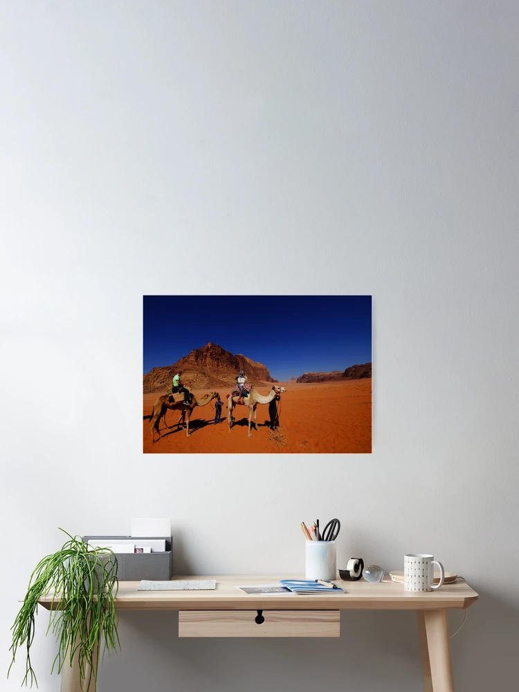 Imagen 2 de 3, Póster con la obra WADI RUM CAMEL RIDE, diseñada y vendida por BYRON.