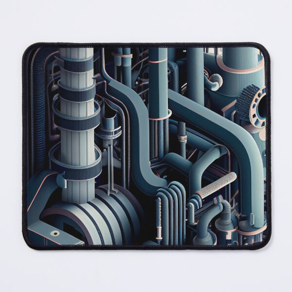 Item preview, Complex Industrial Pattern Digital Painting designed and sold by CodeAndColors.