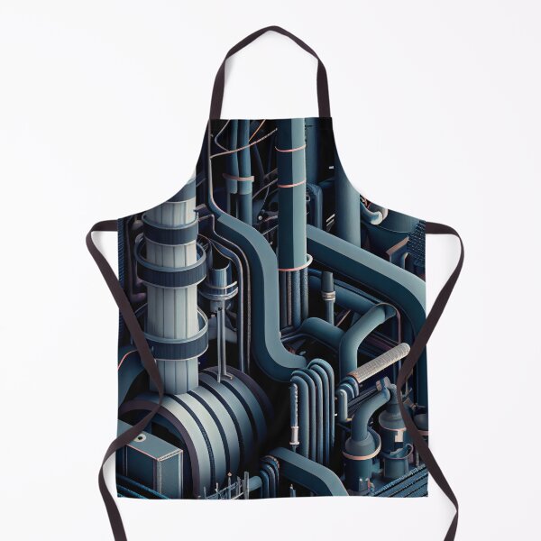 Item preview, Complex Industrial Pattern Digital Painting designed and sold by CodeAndColors.