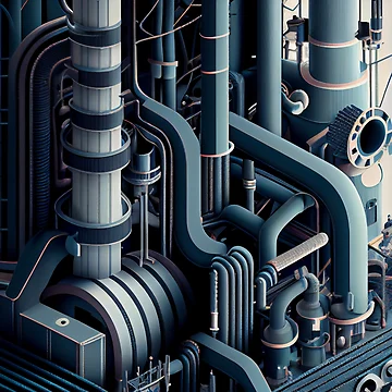 Vorschaubild zum Design Complex Industrial Pattern Digital Painting von CodeAndColors