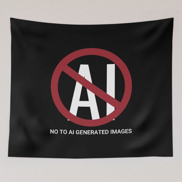 Item preview, no to ai generated images - artist protest designed and sold by Raiko-art.
