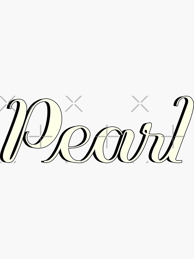 "Pearl" Sticker for Sale by Himdesigns Redbubble
