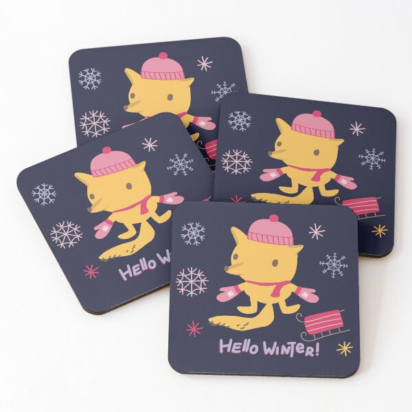 Item preview, Cute fox wit text Hello winter designed and sold by AusraB.