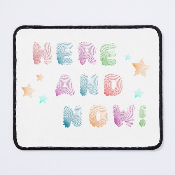 Item preview, trendy text colorful stripes design here and now designed and sold by KaterynaKet.