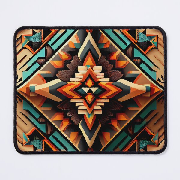 Item preview, Complex Angular Southwestern Pattern Digital Painting designed and sold by CodeAndColors.