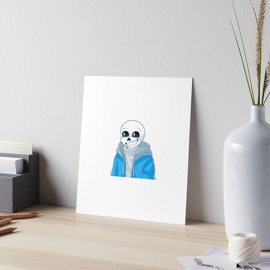 sans Undertale Art Board Print for Sale by onlydrawning