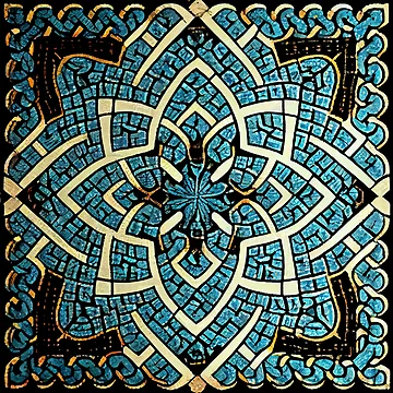 Vorschaubild zum Design Fine Mosiac Line Pattern Digital Painting von CodeAndColors