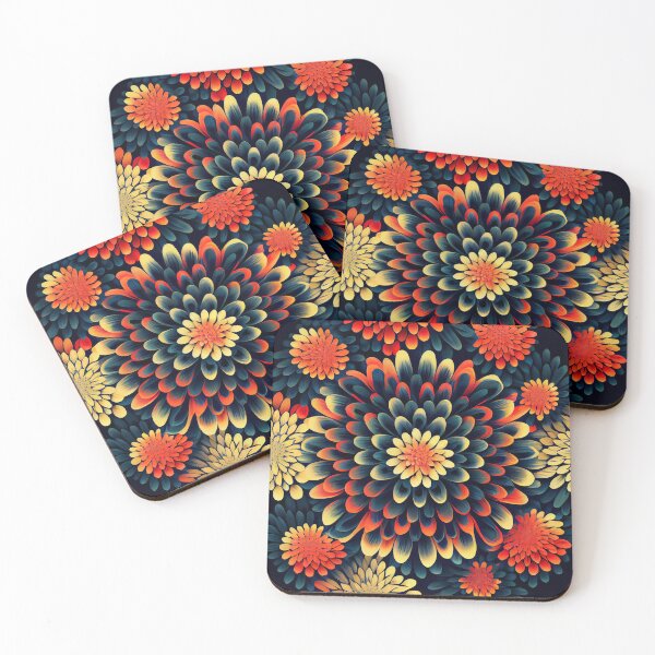 Item preview, Explosive Simple Floral Pattern Digital Painting designed and sold by CodeAndColors.