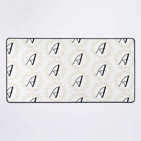Item preview, Monogram A In A  Gold Wreath Of Wildflowers designed and sold by Tasha-design.