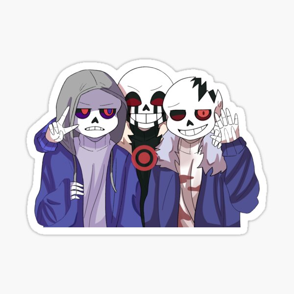 Abominable Horror Sans pattern Sticker for Sale by Enderparty