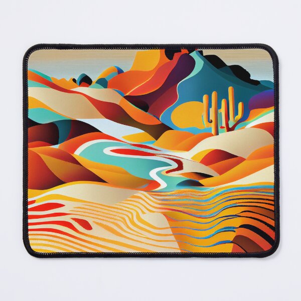 Item preview, Abstract Colorful Desert Modern Pattern Digital Painting designed and sold by CodeAndColors.