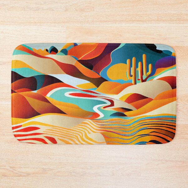 Item preview, Abstract Colorful Desert Modern Pattern Digital Painting designed and sold by CodeAndColors.